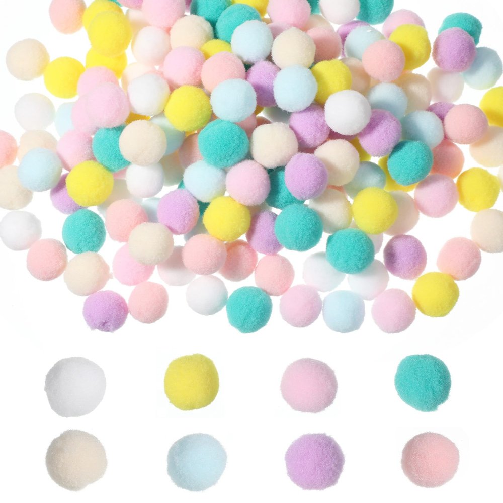200 Pack Craft Pompons 2 cm