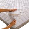 Zippered Mattress Protector, Quilted Encasing, Gray/White, 200 x 220 + 11 cm view 1
