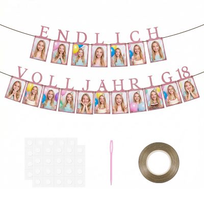 18th Birthday Photo Garland Decoration