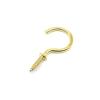 CQAHDSEVF Screw-In Wall Hooks, Multicolor 20–60 mm, 100 Count (Gold, 60 mm) view 1