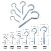 CQAHDSEVF Screw-In Wall Hooks, Multicolor 20–60 mm, 100 Count (Gold, 60 mm) view 3