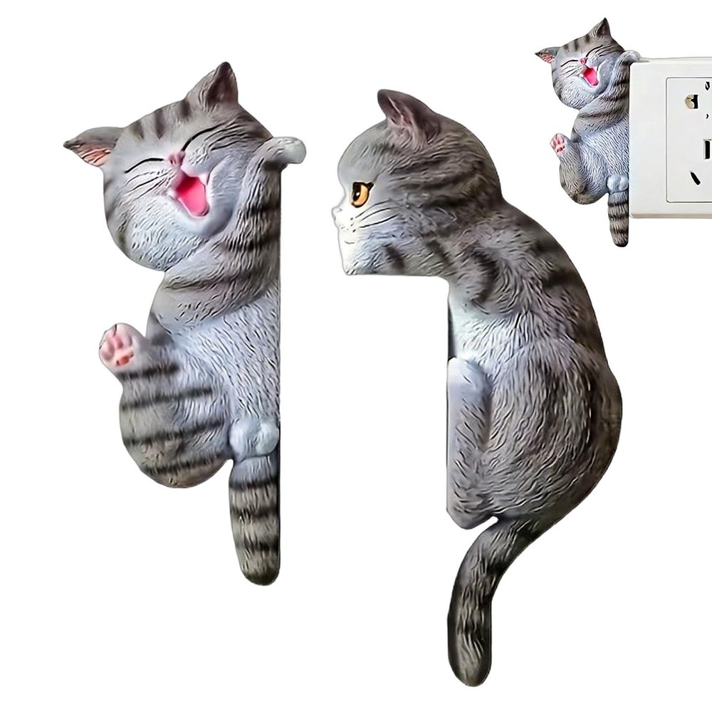 Light Control Cat Stickers - 2-Piece Set