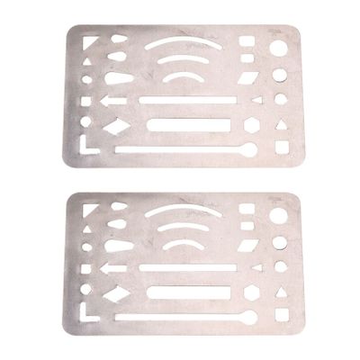 Qomcsrl 2X Stainless Steel 27 Patterns Marking Tool