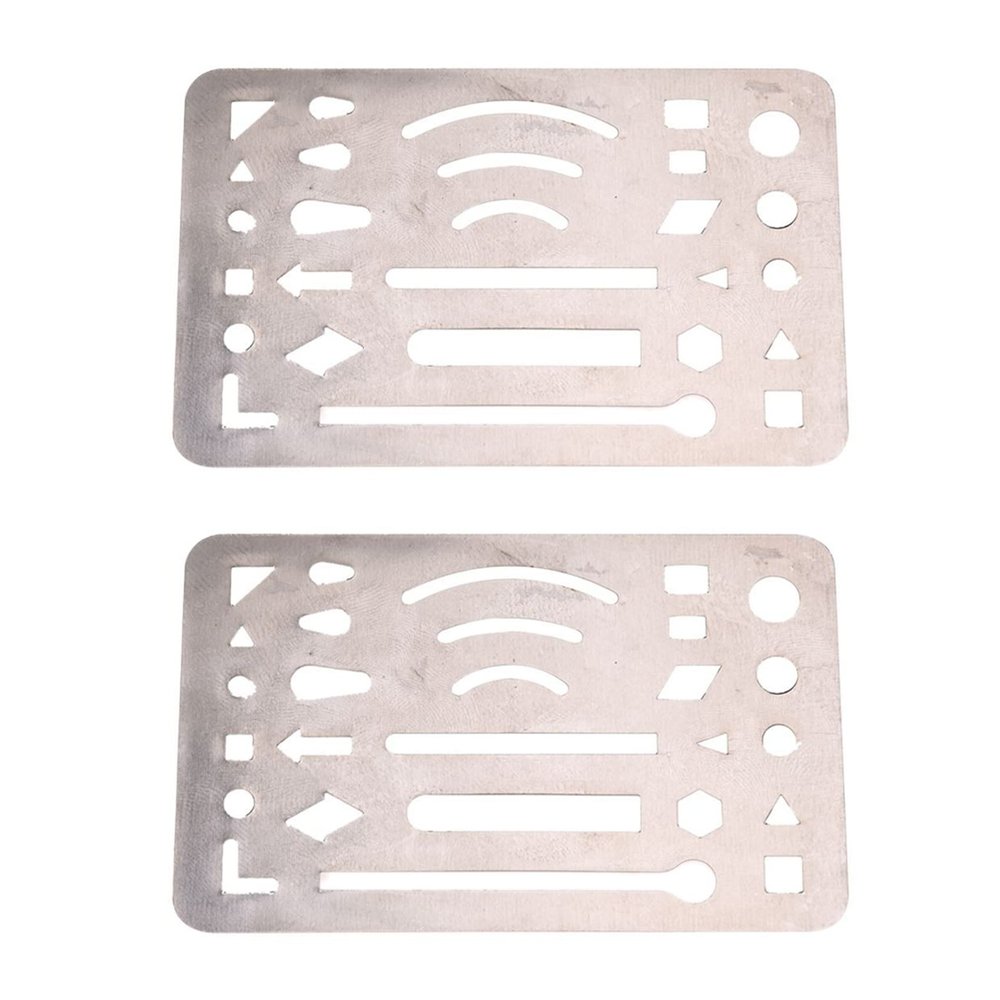 Qomcsrl 2X Stainless Steel 27 Patterns Marking Tool