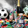 YESAH 20P Football Napkins, 33x33cm view 3