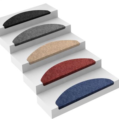 casa pura Textile Fiber Stair Mats - Self-Adhesive Stair Protection
