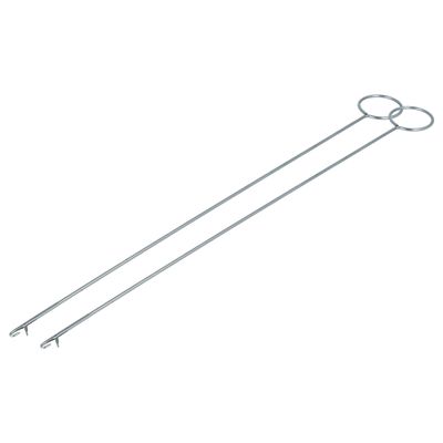 vhbw 2x Turning Needle with Hook - Extra Long (26.5 cm), Metal