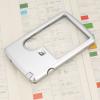 Badafaci Credit Card Magnifier, 3x/6x Lens, LED Light, with Leather Case view 3