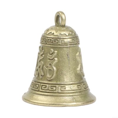 Lucky Brass Drop Bell Pendant for Feng Shui Home Decor