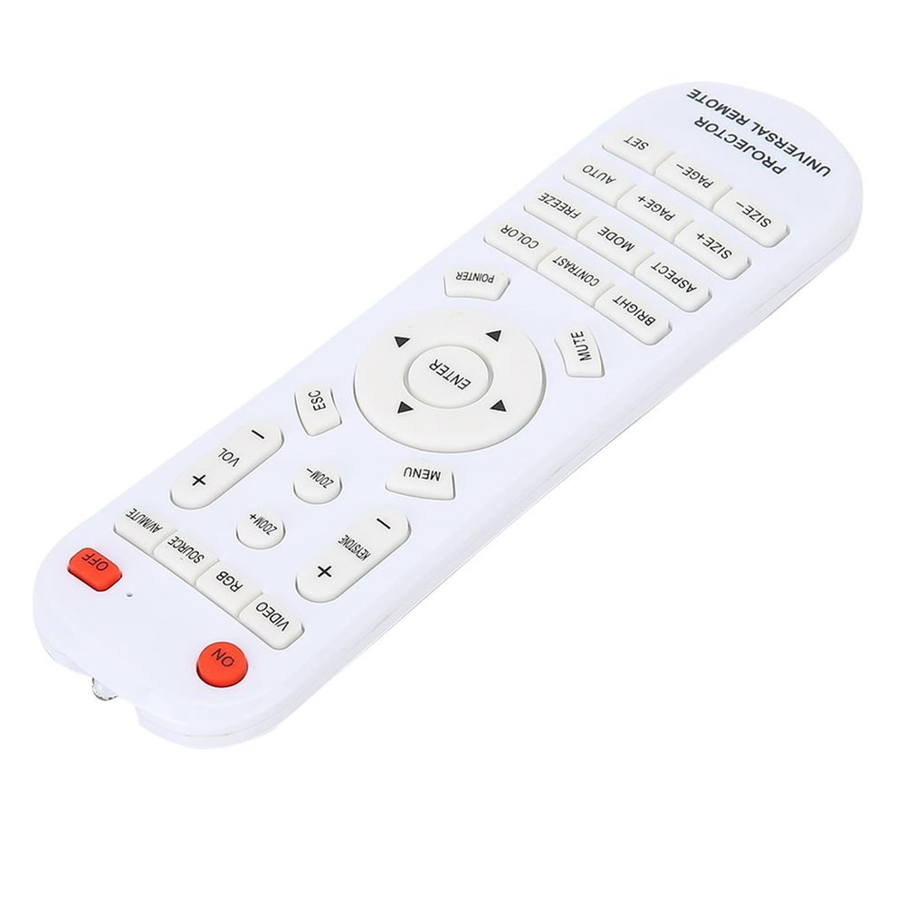 Yechiry Replacement Projector Remote Control, White, Up to 10 m
