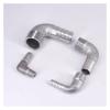 90° Stainless Steel Elbow Connector, BSPT Male to Hose Barb view 3