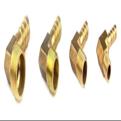 Hose Connector, 1-Piece Brass Barb Fitting, 8 mm Barb, 1/8 in