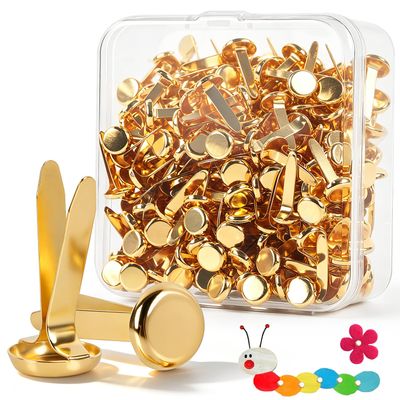 BSTDAYEVER Mini Brads - 200 Pack Gold