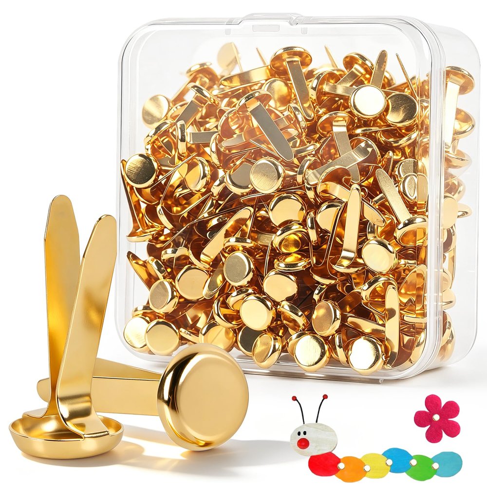 BSTDAYEVER Mini Brads - 200 Pack Gold