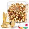 BSTDAYEVER Mini Brads - 200 Pack Gold view 1
