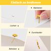 BSTDAYEVER Mini Brads - 200 Pack Gold view 3