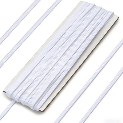 UYVPAER White Elastic Band 6mm Wide, 10m