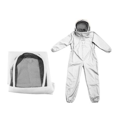 Generic Ventilated Beekeeper Suit, Professional Bee Protection for Women and Men, Beginners and Beekeepers, Jacket, Veil, Hat, Zipper, Elastic Cuffs, Lightweight
