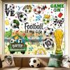 DTYDECLE 6-Piece 2026 World Cup Football Window Stickers view 1