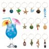 15-Piece Ocean Theme Wine Glass Charms Set view 1