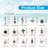 15-Piece Ocean Theme Wine Glass Charms Set view 2