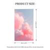 Pale Pink Cloudy Sky House Flag, 90 x 150 cm, with Grommets view 3