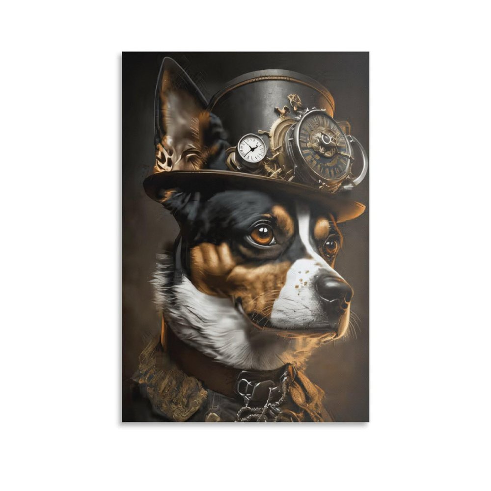 Benoumoney Steampunk Dog Art Print