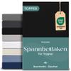 Twinzen Topper Fitted Sheet - 180 x 200 cm - Cotton and Elastane view 1