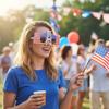 HiyyFloy American Flag Sunglasses view 4