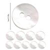 10mm Mother of Pearl Buttons - 10pc view 2