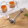 lvvhuan Egg Shell Cracker, Egg Opener, Egg Peeler, Stainless Steel for Soft and Hard Boiled Eggs or Raw Eggs (Silver) view 3