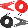 URPIZY Electric Fence Wire Set with Alligator Clips, 12 AWG Copper Conductors, Red/Black 114 cm view 1