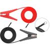 URPIZY Electric Fence Wire Set with Alligator Clips, 12 AWG Copper Conductors, Red/Black 114 cm view 3