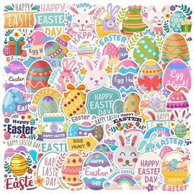 50 Pack Waterproof Easter Stickers