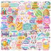 50 Pack Waterproof Easter Stickers view 1
