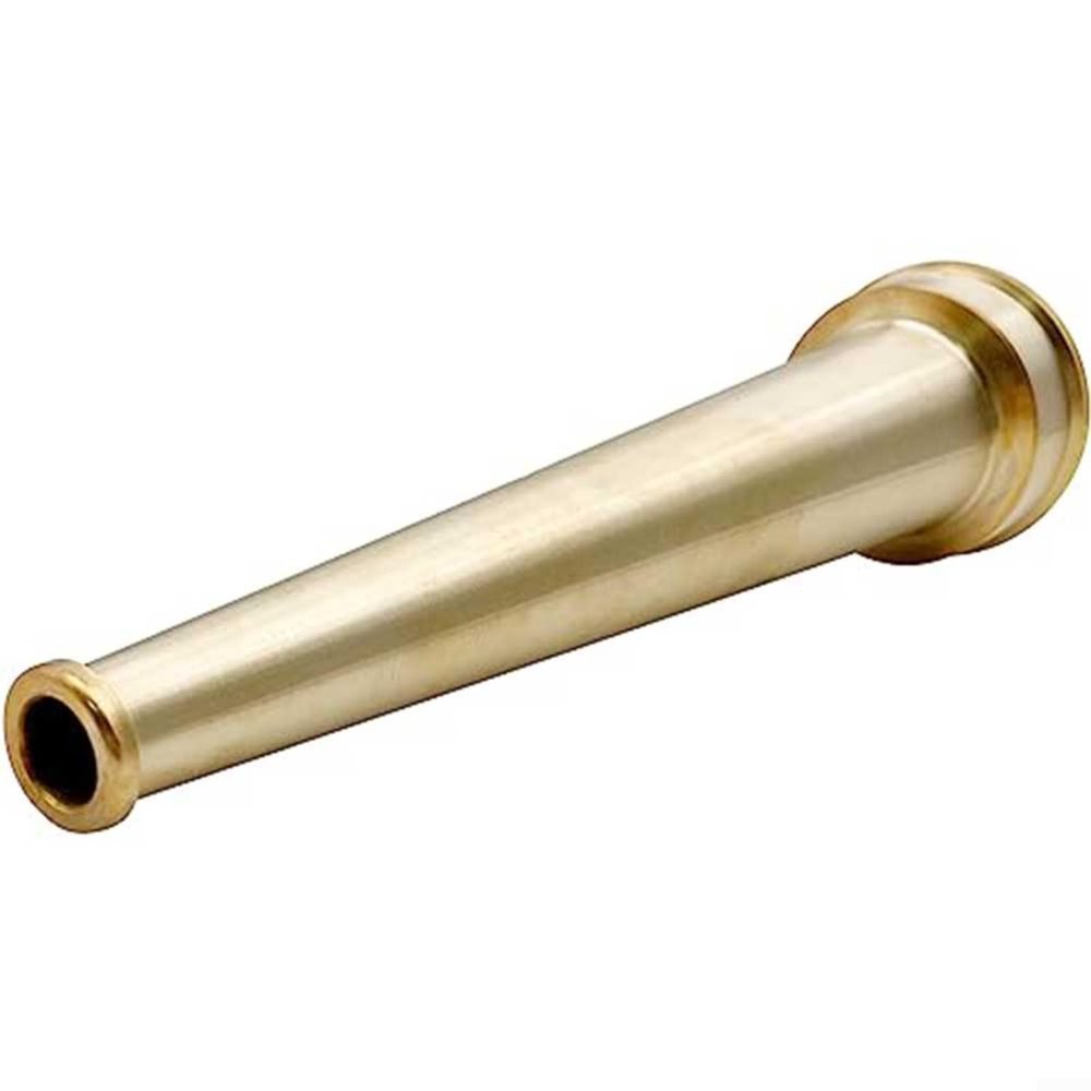 URPIZY Brass Fire Hose Nozzle for Industrial Hoses, 1-1/2" NST (NH), Adjustable Spray Valve, Lightweight Design (1" NPSH/NPT)