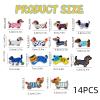 14 Dachshund Iron-On Patches view 2
