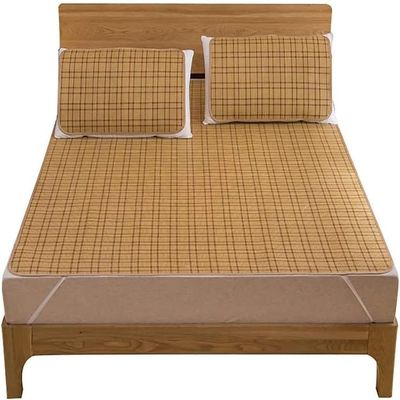 Foldable Bamboo Spring Mat, Breathable and Portable, for Home, School and Dorms, Comfortable Bed Mat, Gift, 135 x 195 cm, Eco-Friendly and Lightweight