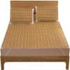 Foldable Bamboo Spring Mat, Breathable and Portable, for Home, School and Dorms, Comfortable Bed Mat, Gift, 135 x 195 cm, Eco-Friendly and Lightweight view 1