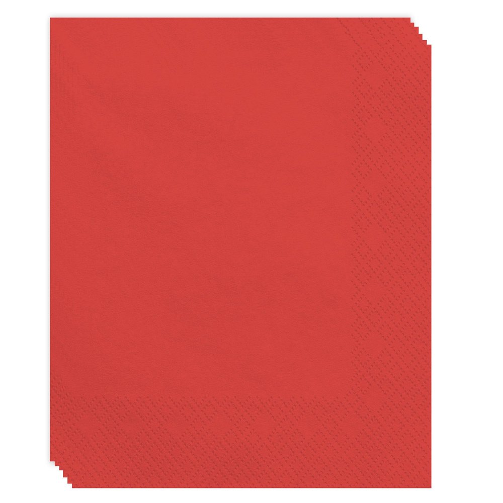 20 Dark Red Napkins 33x33 cm