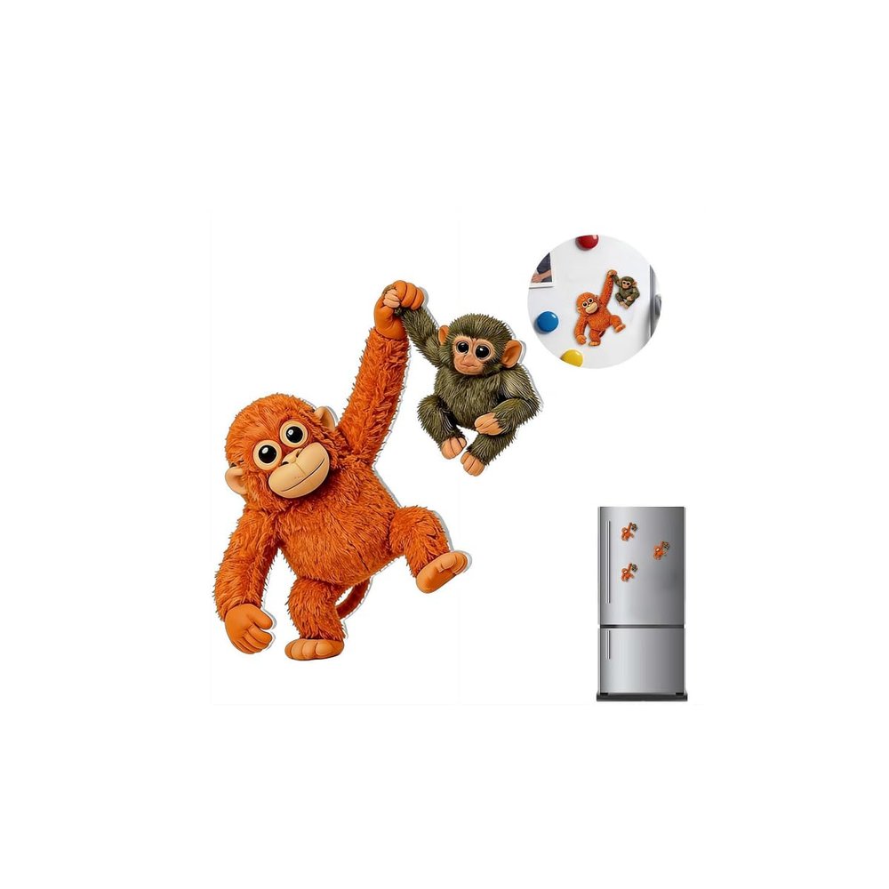 Punch The Monkey Refrigerator Magnets