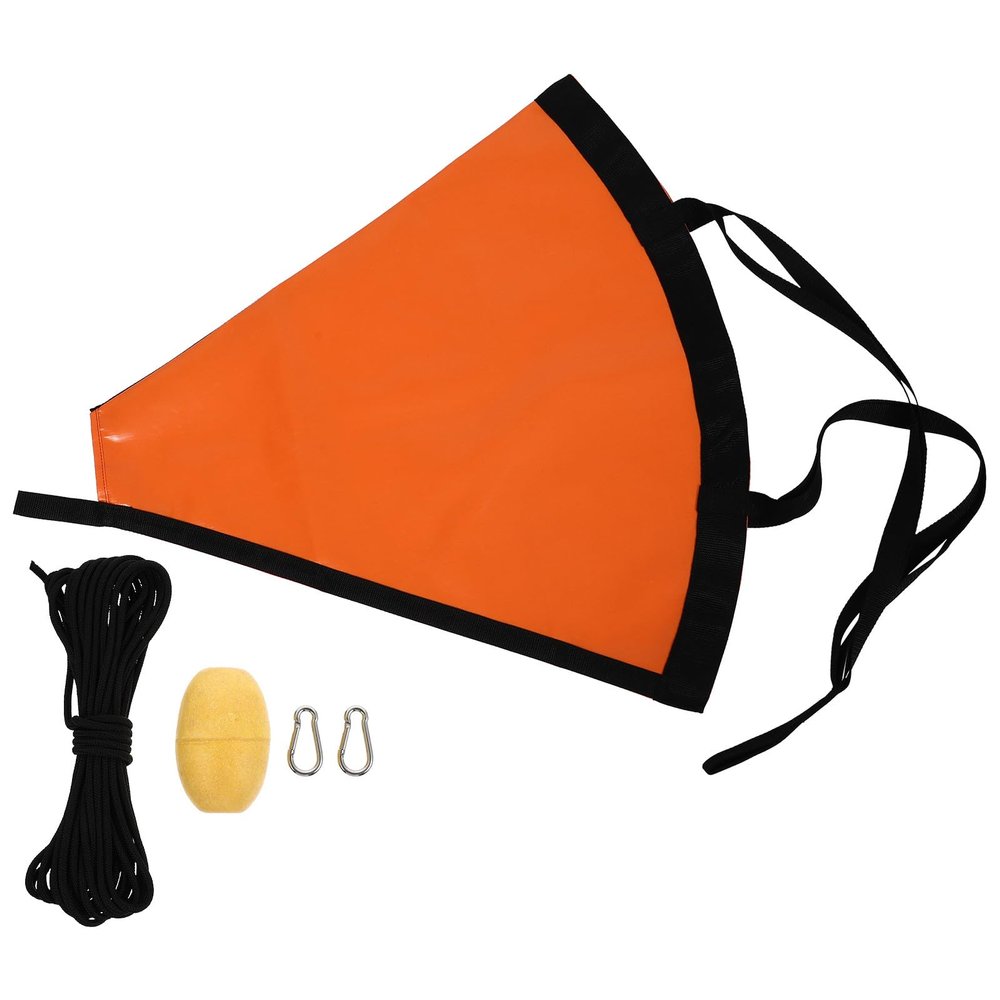 OHPHCALL PVC Kayak Anchor Set with Tow Line and Float, Durable PVC and Reinforced Webbing for Stabilizing Inflatable Boats in Wind and While Fishing