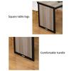 GJZQDKX Wall-Mounted Folding Solid Wood Table, Black, 80 x 40 x 75 cm view 3