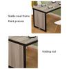 GJZQDKX Wall-Mounted Folding Solid Wood Table, Black, 80 x 40 x 75 cm view 4