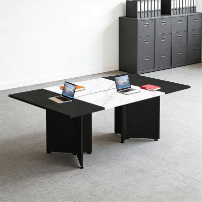 ZRBDDEF Expandable Modular Conference Table for 4–12 People