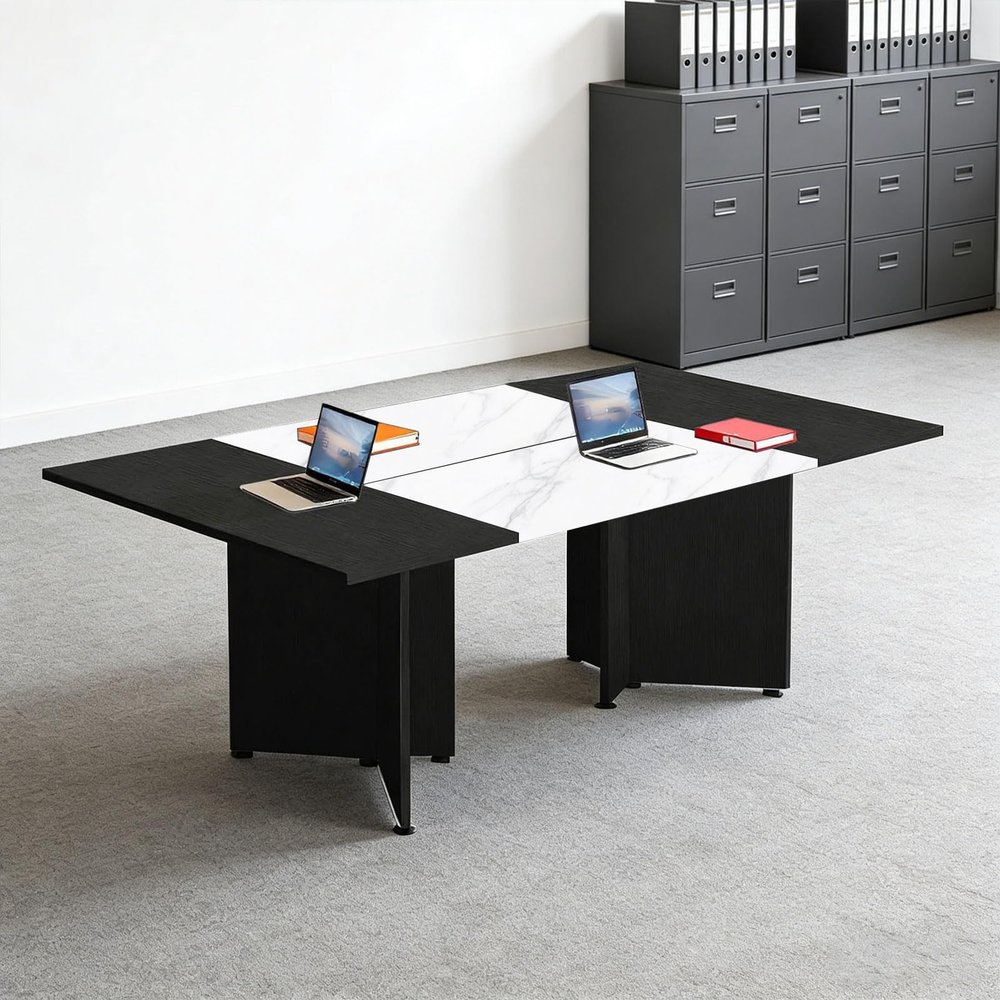 ZRBDDEF Expandable Modular Conference Table for 4–12 People