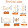 WJIAAA Baptism Decorations, 100 Wooden Communion Decor for Girls view 2