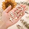 WJIAAA Baptism Decorations, 100 Wooden Communion Decor for Girls view 4