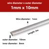 Purzen 304 Stainless Steel Extension Spring for Protecting Cables, Hoses and Wires, 1 mm x 10 mm x 2 m view 2