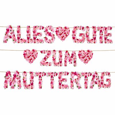 Happy Mother's Day Floral Hanging Garland